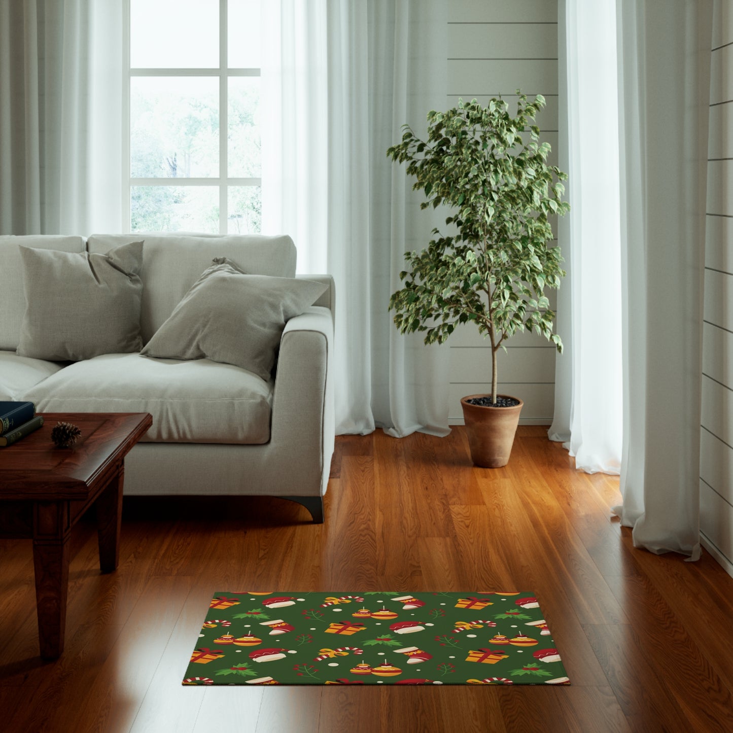 Christmas Dornier Rug, Green