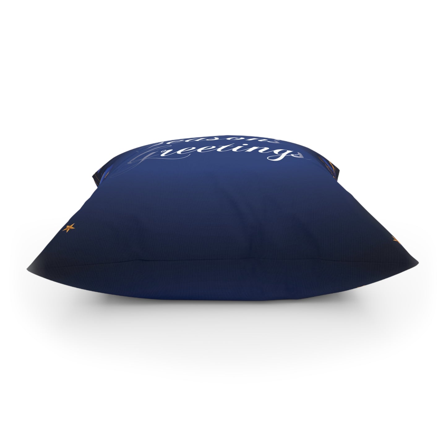 Hoilday Broadcloth Pillow, Dark Blue