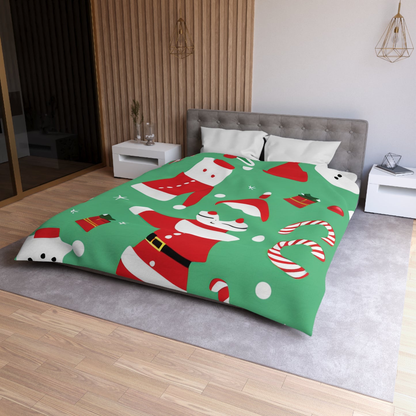 Christmas Microfiber Duvet Cover – Soft & Lightweight Holiday Bedding