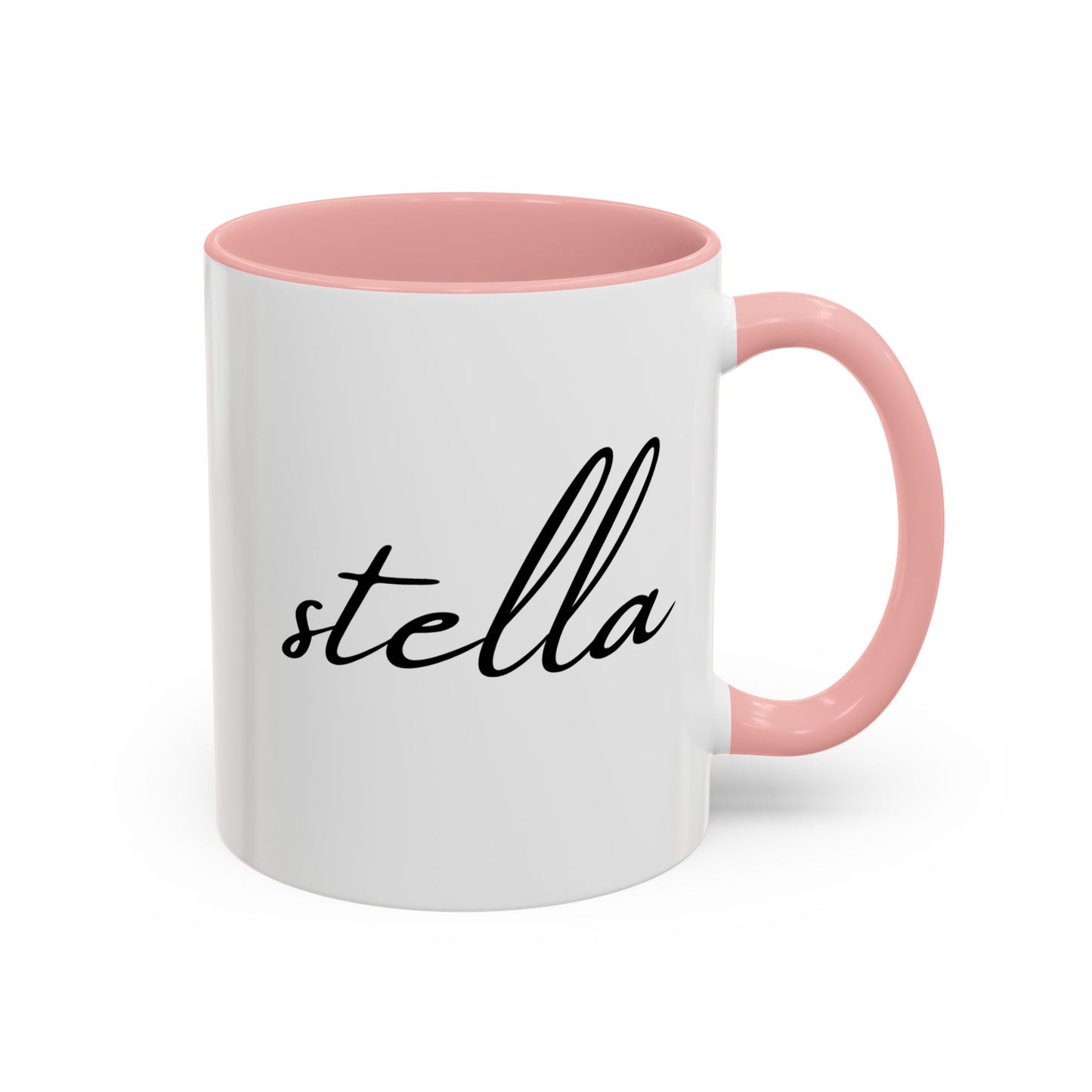 Custom Name Accent Coffee Mug – Personalized 11oz Ceramic Mug