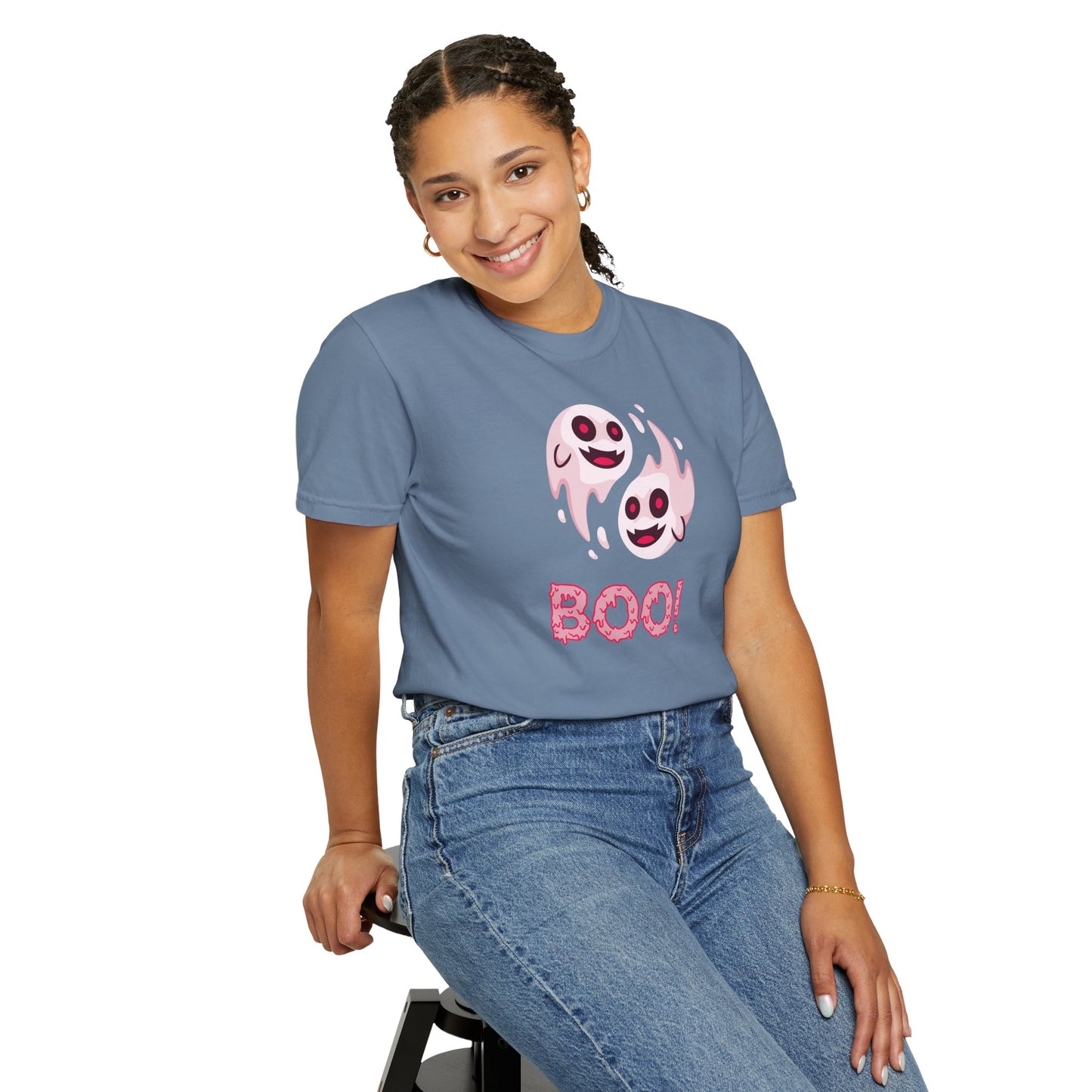 BOO! Double Ghost Tee – Pink Eyed Fright Delight tshirt