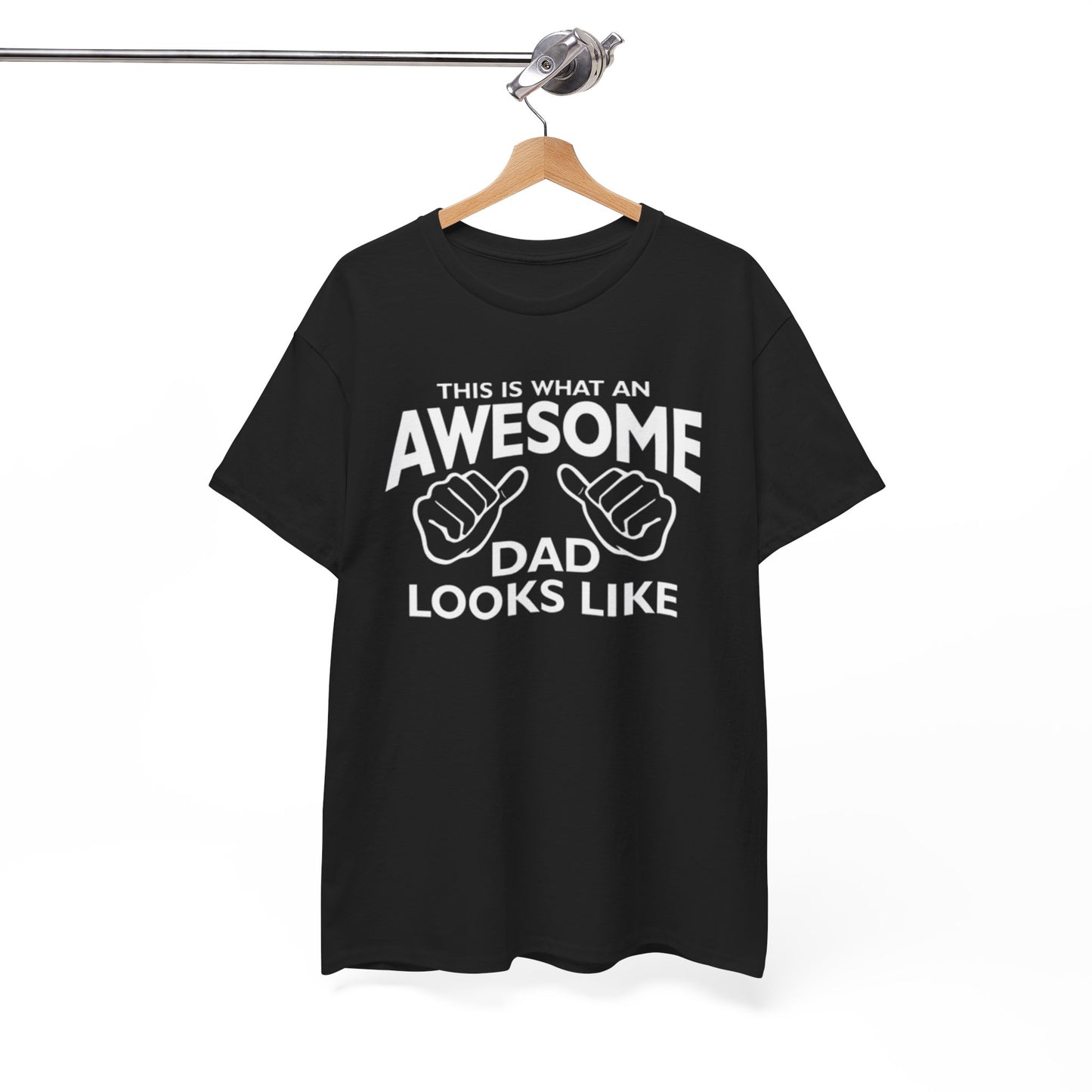 "Awesome Dad” – Father’s Day Gift, Unisex Heavy Cotton Tee