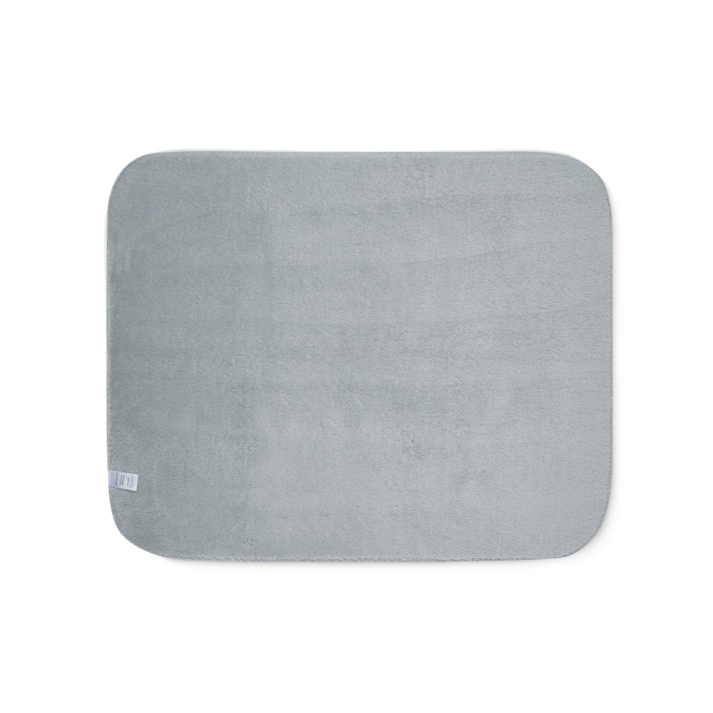 Merry Christmas Printed Sherpa Blanket, Sky Blue