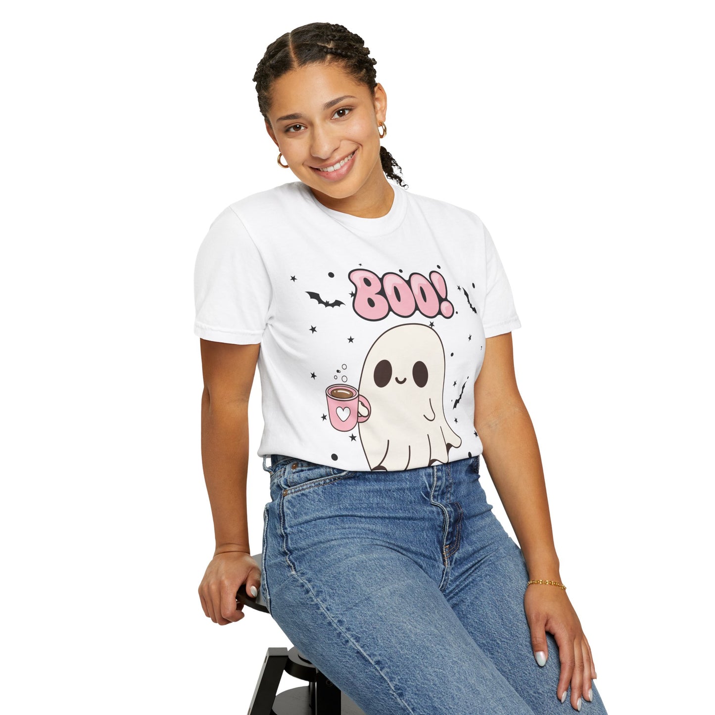 BOO Ghost Tee - Unisex Garment-Dyed T-shirt