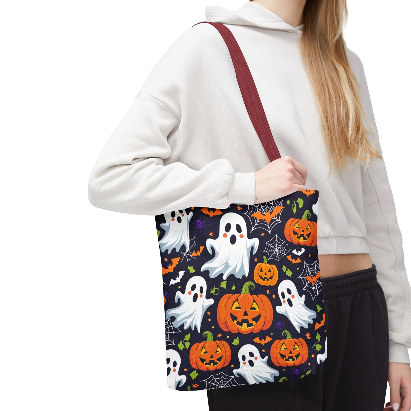 Halloween Tote Bag, Fun & Functional Ghost Design for Spooky Season Style