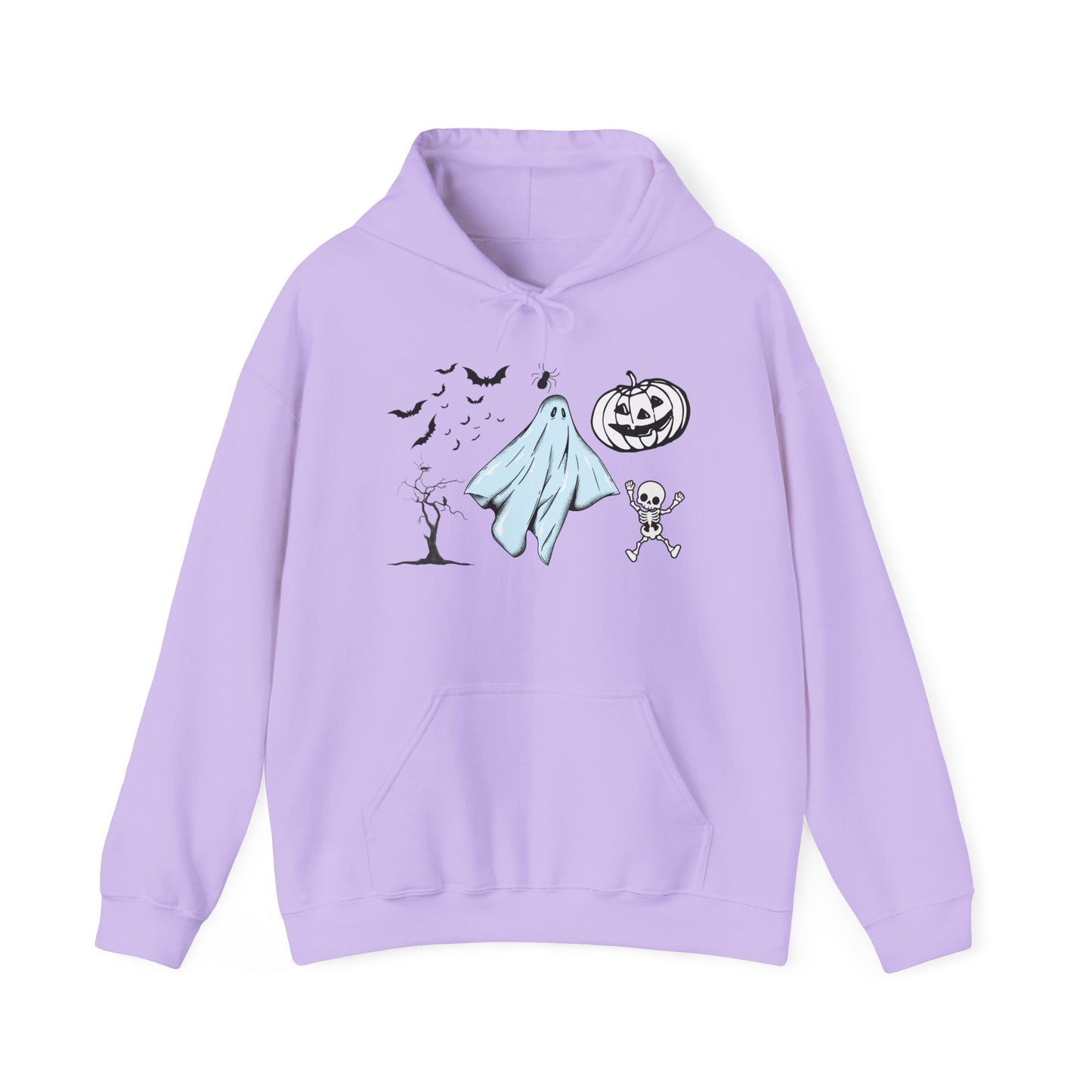 Cartoon Ghost Halloween Hoodie – Fun & Cozy Spooky Sweatshirt for Fall