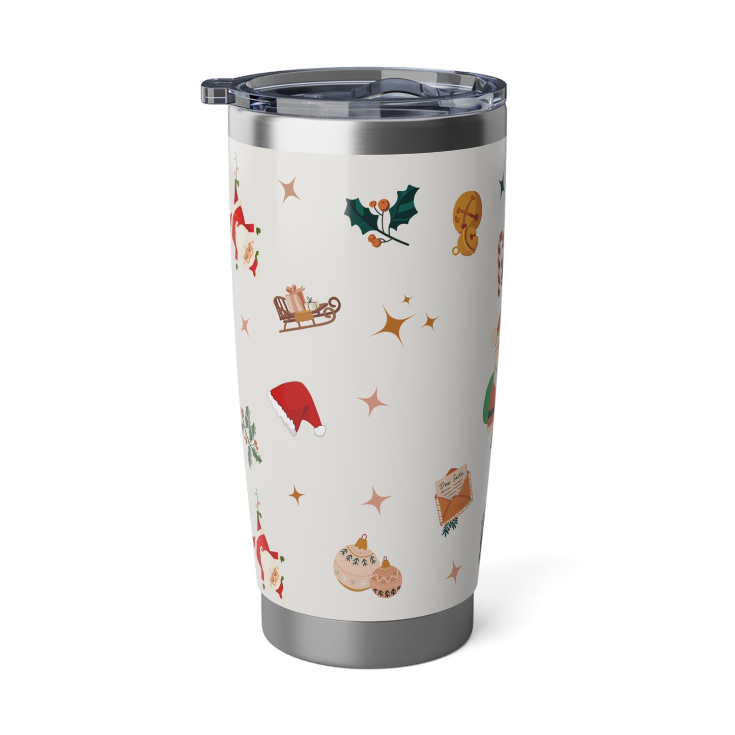 Christmas Santa Claus 20oz Tumbler, Santa Christmas Tumbler, Christmas Family Trip Tumbler, Stainless Steel Tumbler