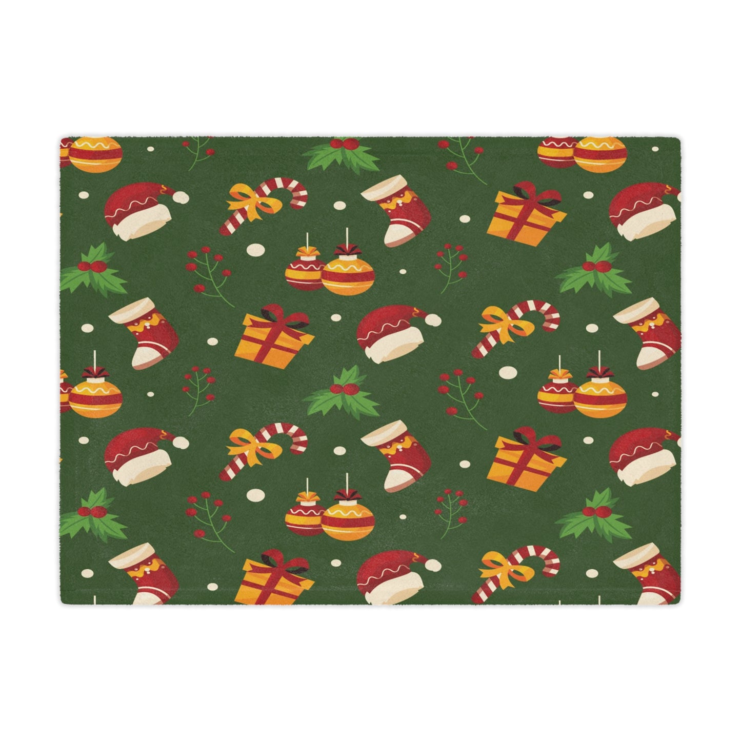 Dark Blue Christmas Minky Blanket