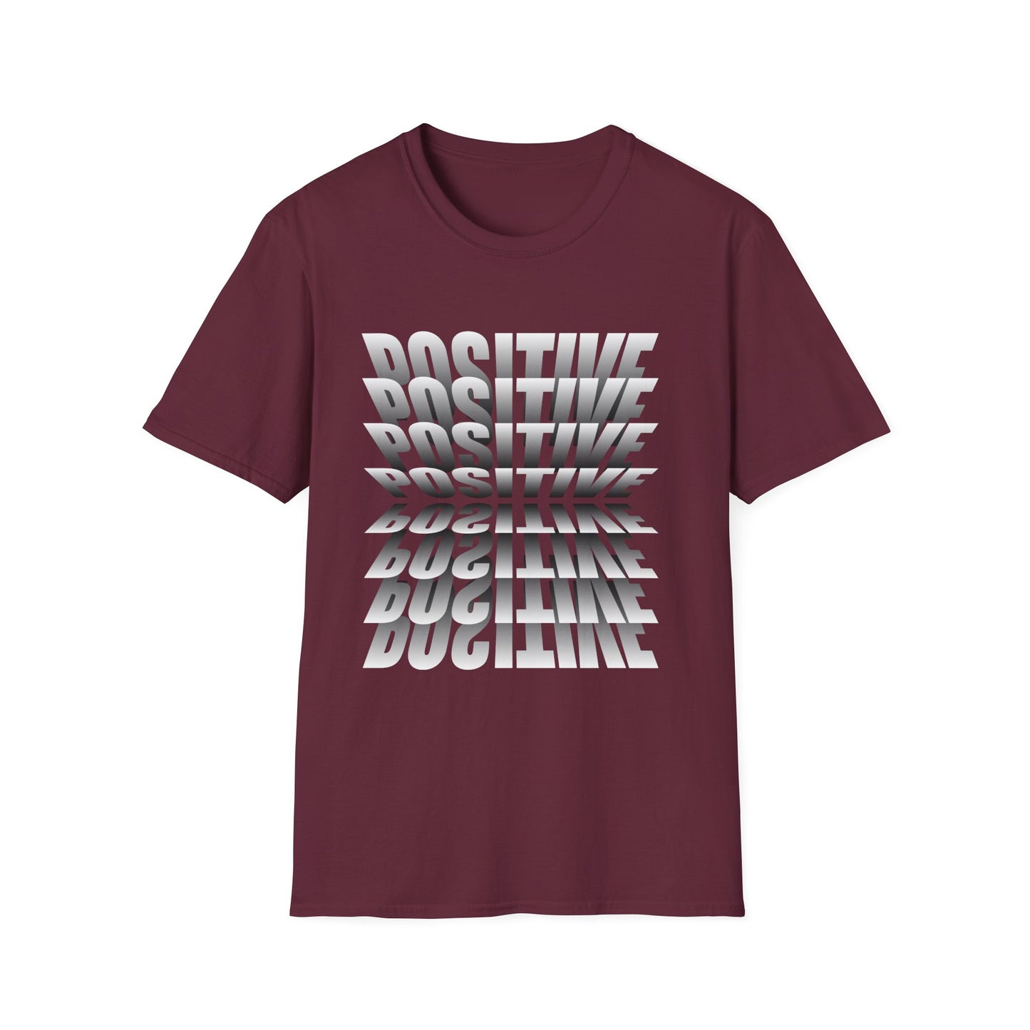 Positive Attitude Tshirt for Girl, Two Side Printed Tshirt for Her, Inspirational Tshirt for Her, Birthday Gift for Her