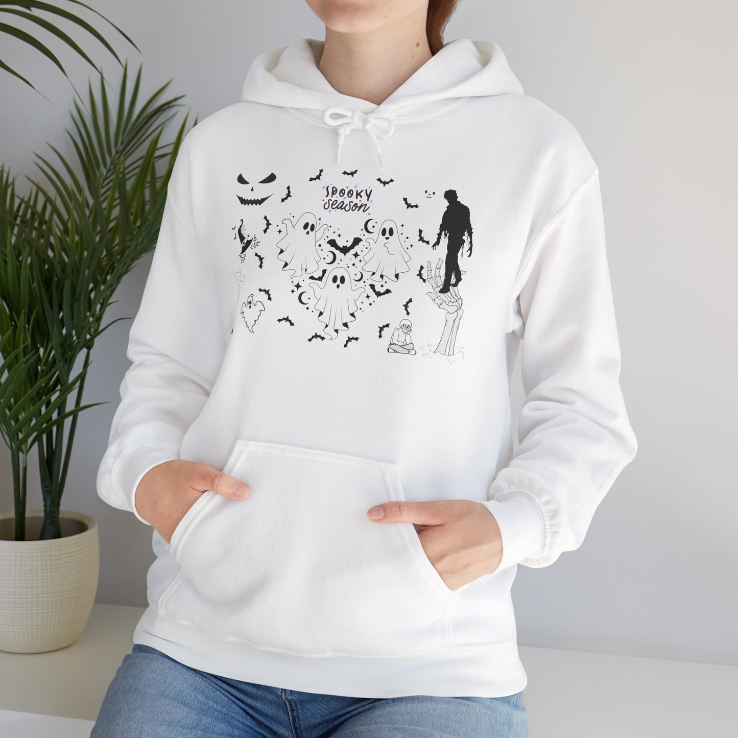 Halloween Hoodie - Scary Night Creepy Graphic Sweatshirt