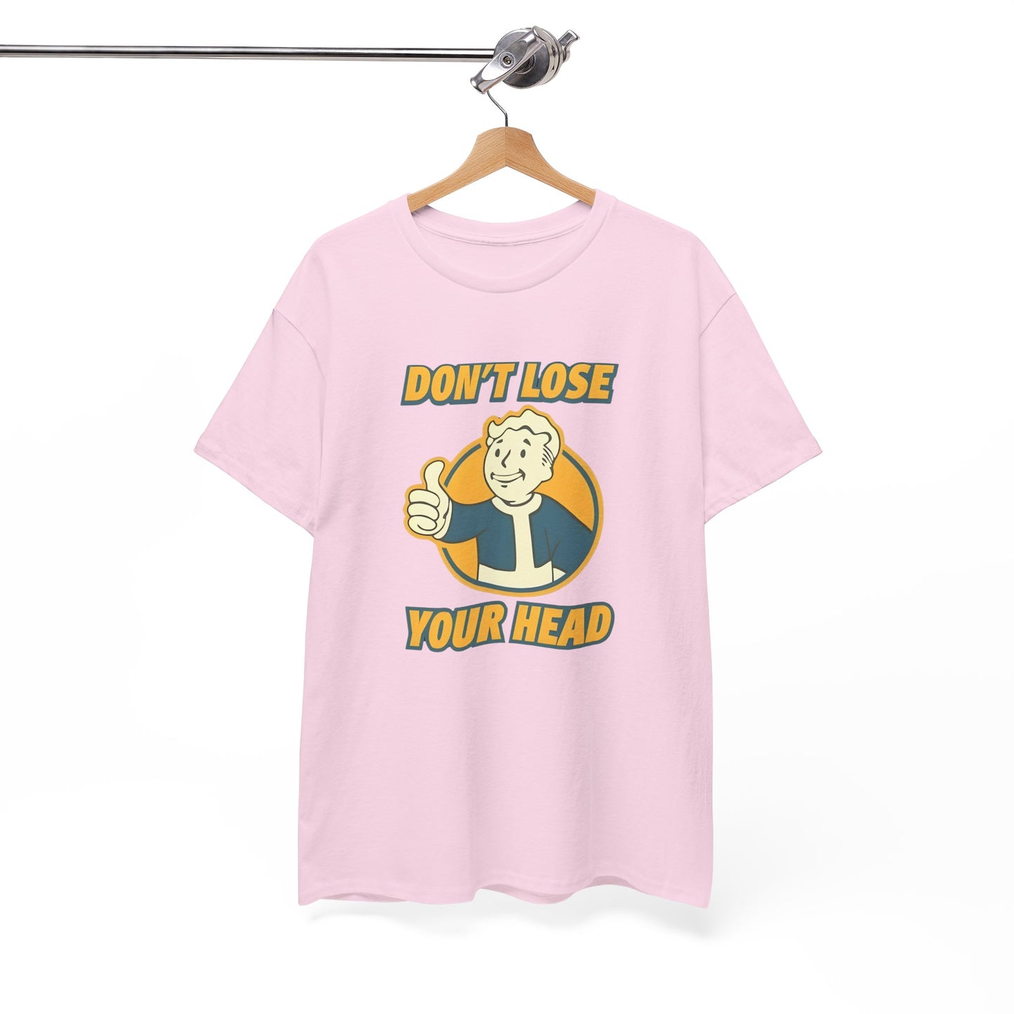 Fallout Vault Boy T-Shirt – “Don’t Lose Your Head” Graphic Tee, Gamer Shirt