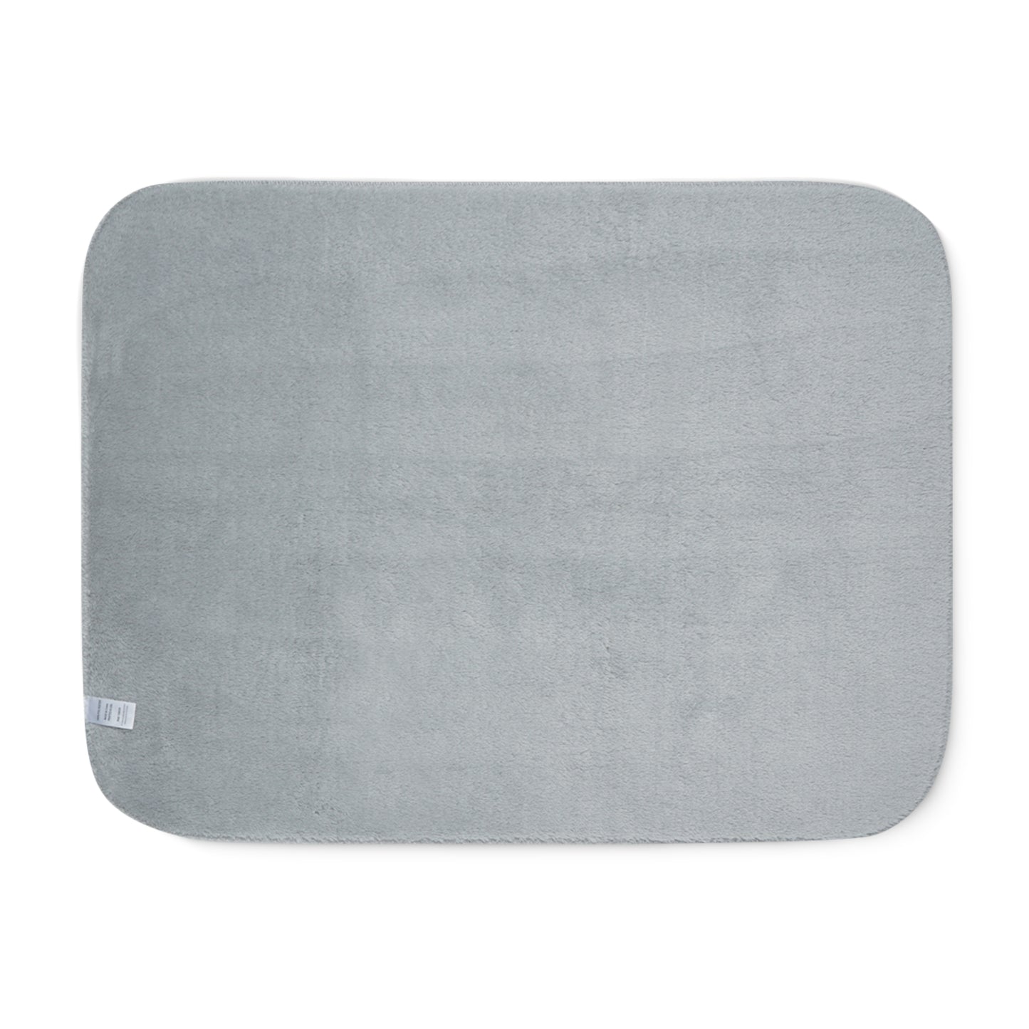 Merry Christmas Printed Sherpa Blanket, Sky Blue