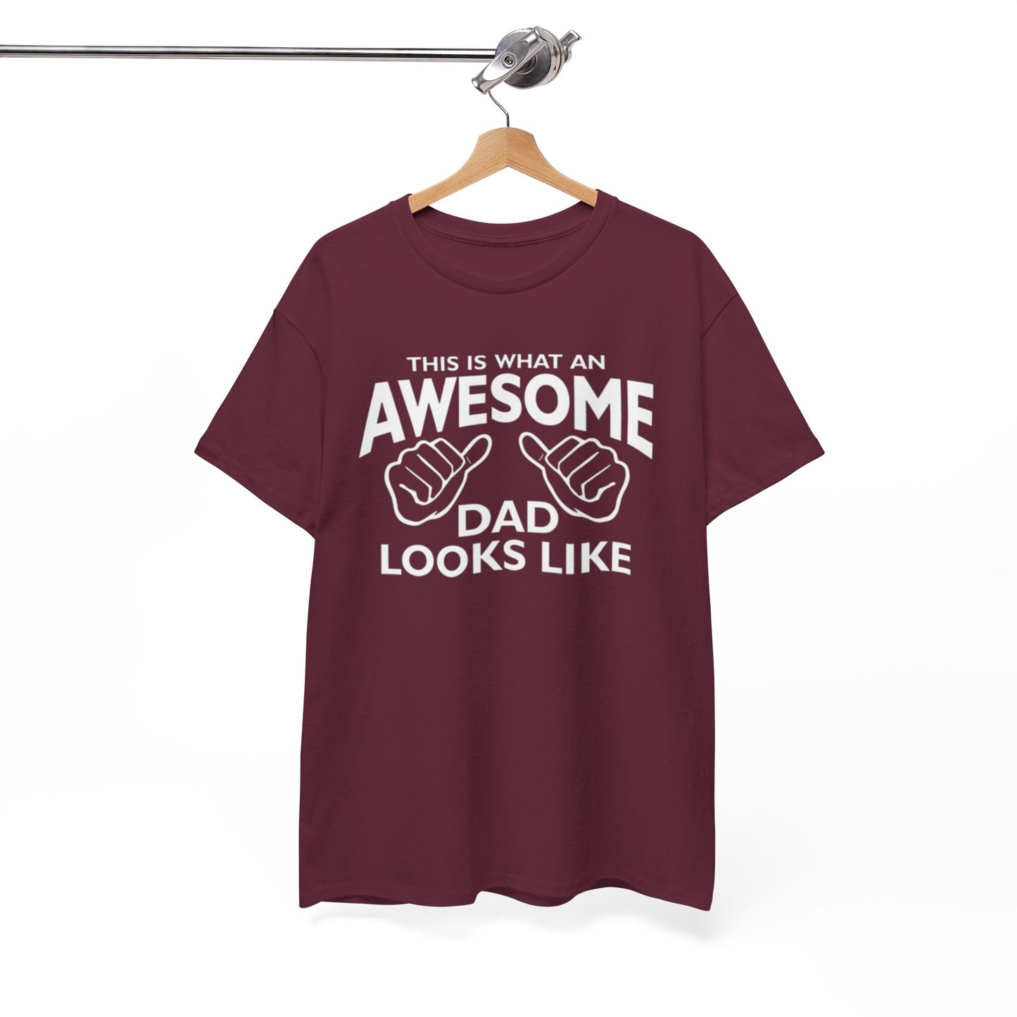 "Awesome Dad” – Father’s Day Gift, Unisex Heavy Cotton Tee
