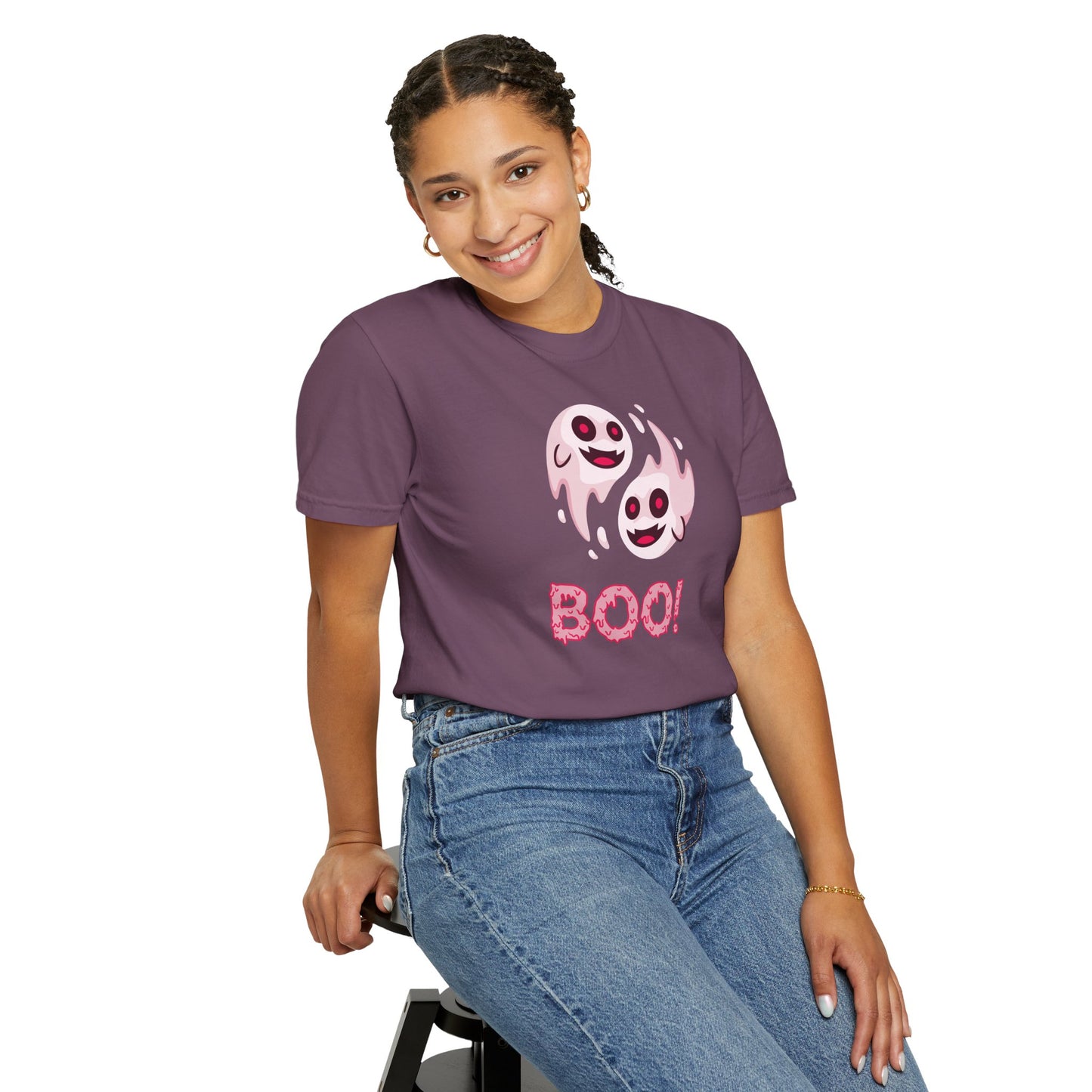 BOO! Double Ghost Tee – Pink Eyed Fright Delight tshirt