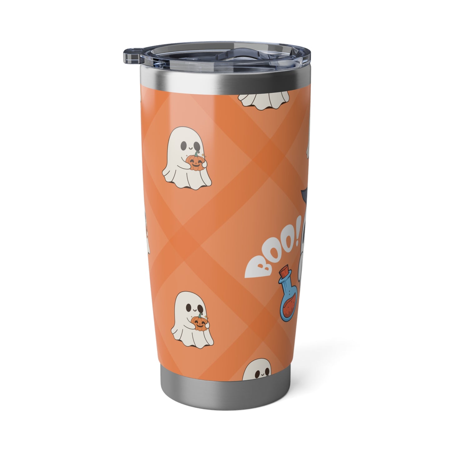 Halloween Ghost Boo 20oz Tumbler, Spooky Boo Stainless Steel Cup, Halloween Insulated Cup Gift, Funny Ghost Tumbler