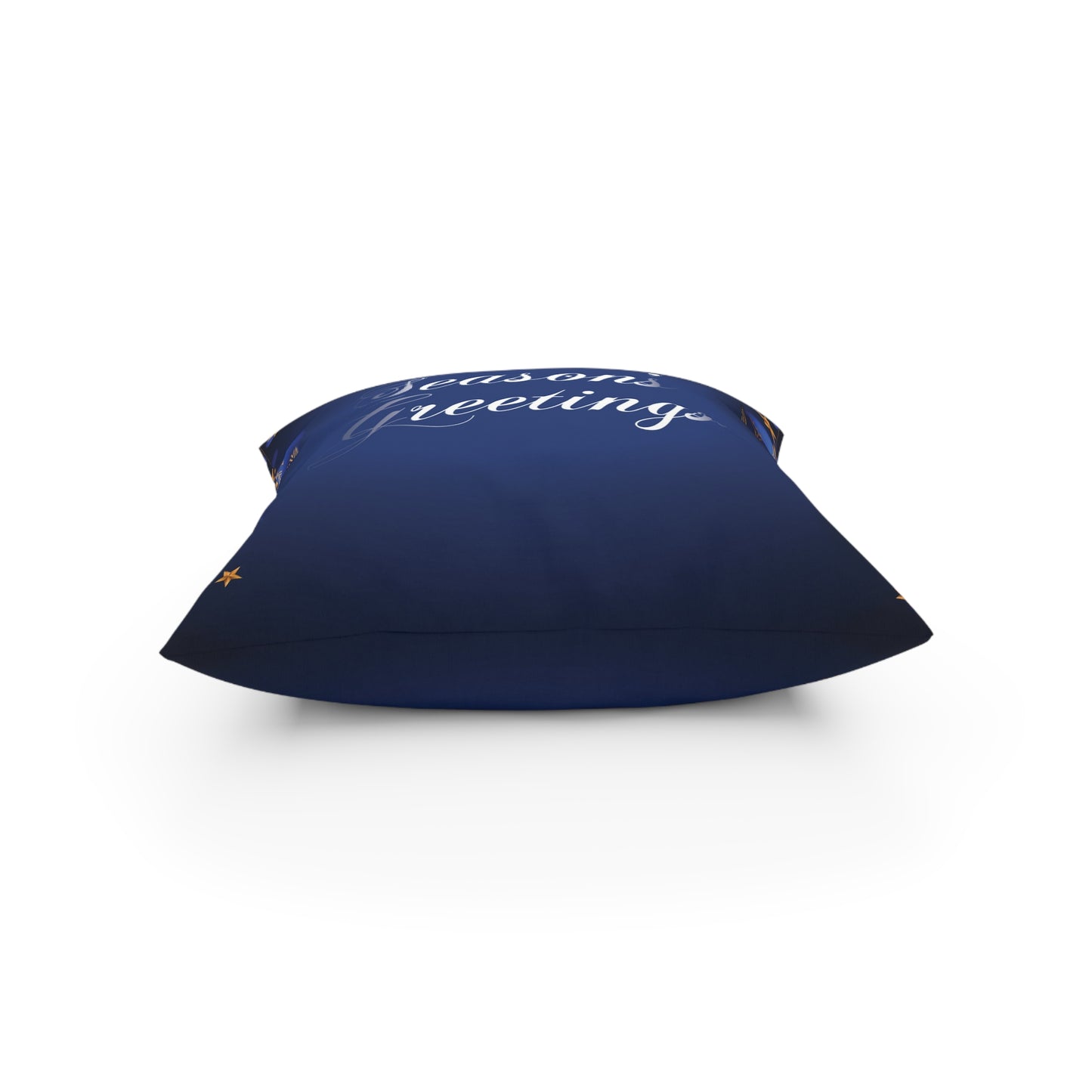 Hoilday Broadcloth Pillow, Dark Blue