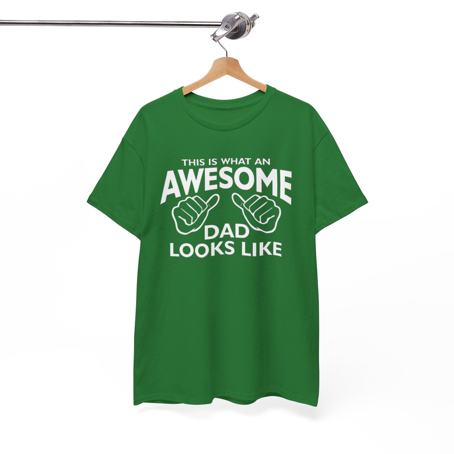 "Awesome Dad” – Father’s Day Gift, Unisex Heavy Cotton Tee