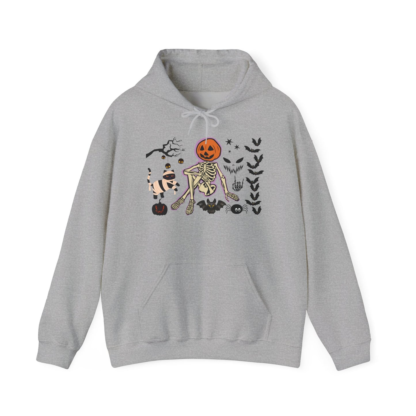 Pumpkin Skeleton Halloween Hoodie – Cute & Creepy Fall Sweatshirt