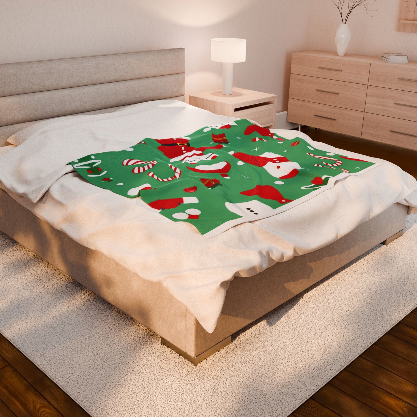 Luxurious Christmas Velveteen Plush Blanket – Warm and Cozy Throw