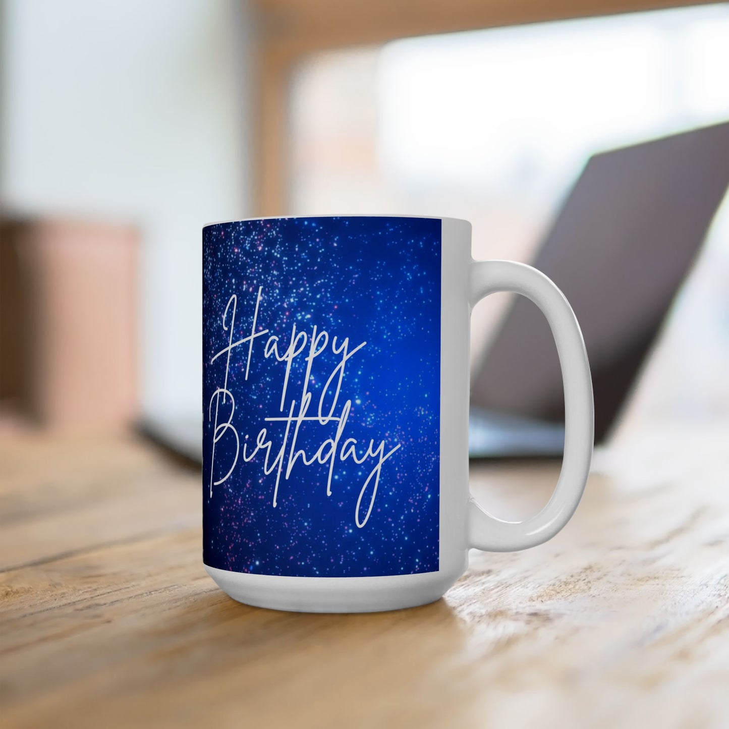 Birtdhay Ceramic Coffee Mugs 15oz, Birthday Gift for Him and Her