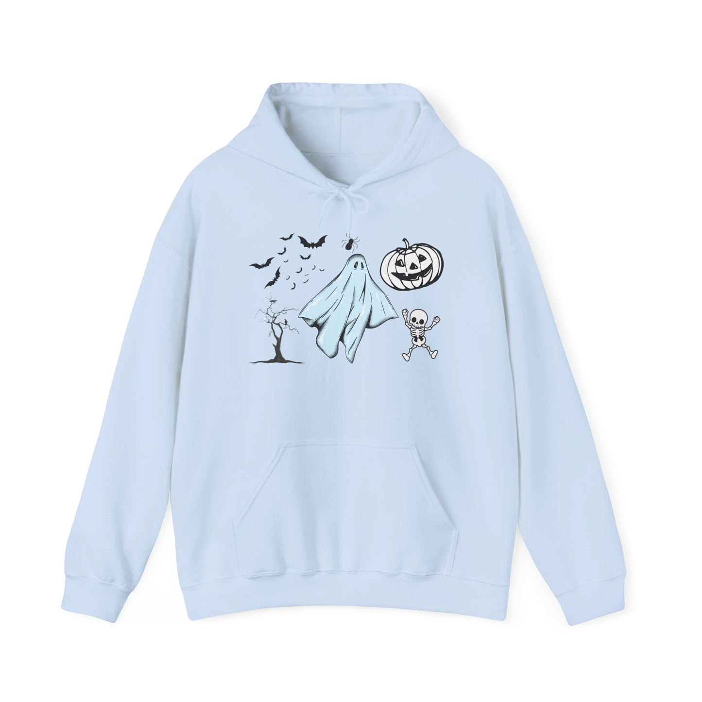 Cartoon Ghost Halloween Hoodie – Fun & Cozy Spooky Sweatshirt for Fall