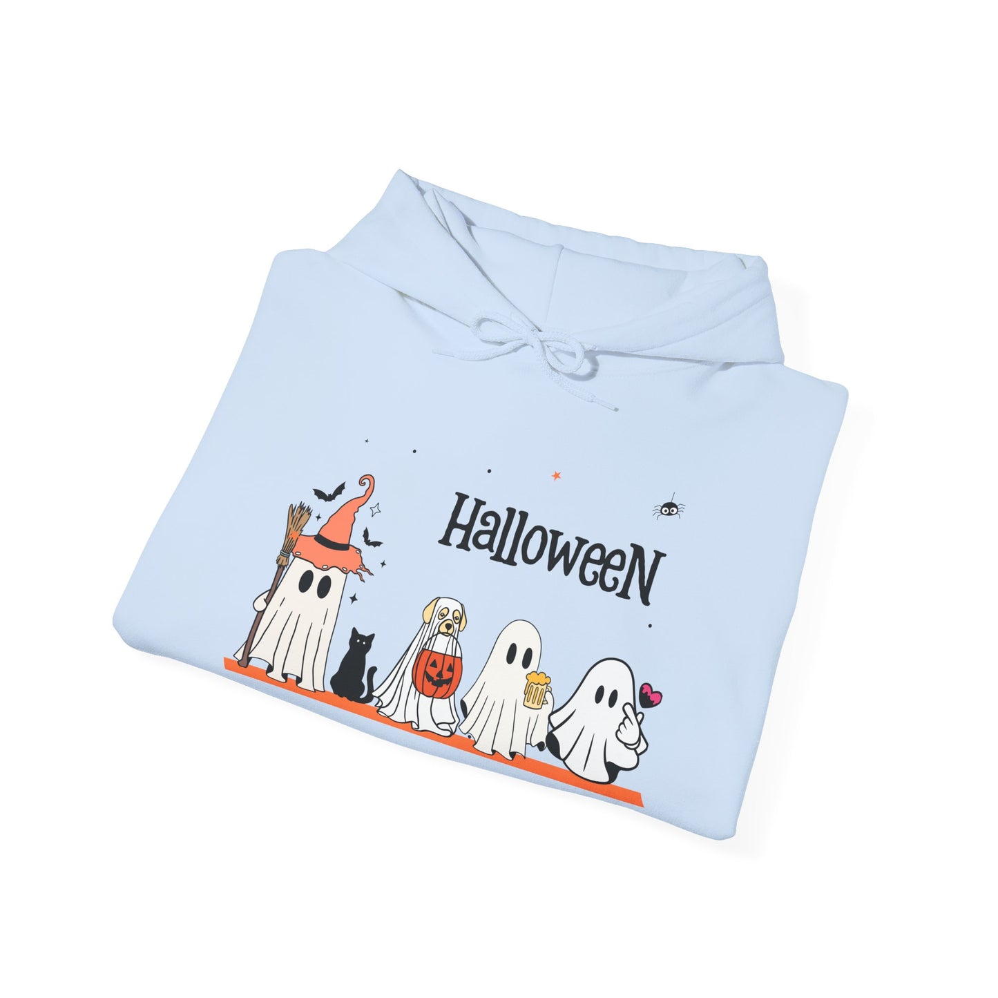 Costumed Cuties” Halloween Hoodie – Ghost Squad in Trick-or-Treat Mode