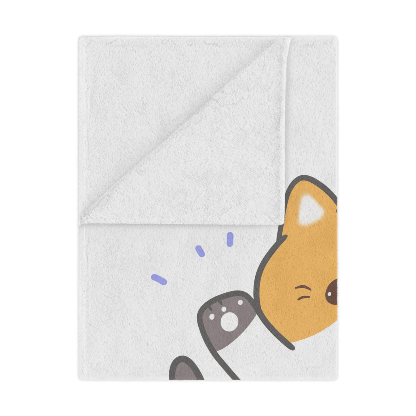 Happy Valentine Day Velveteen Minky Blanket