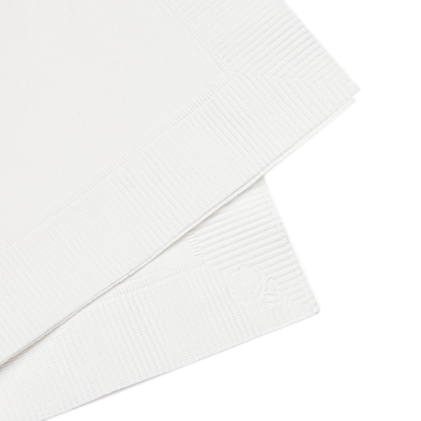 White Christmas Coin-Edged Napkins – Soft, Three-Ply Paper in Two Sizes