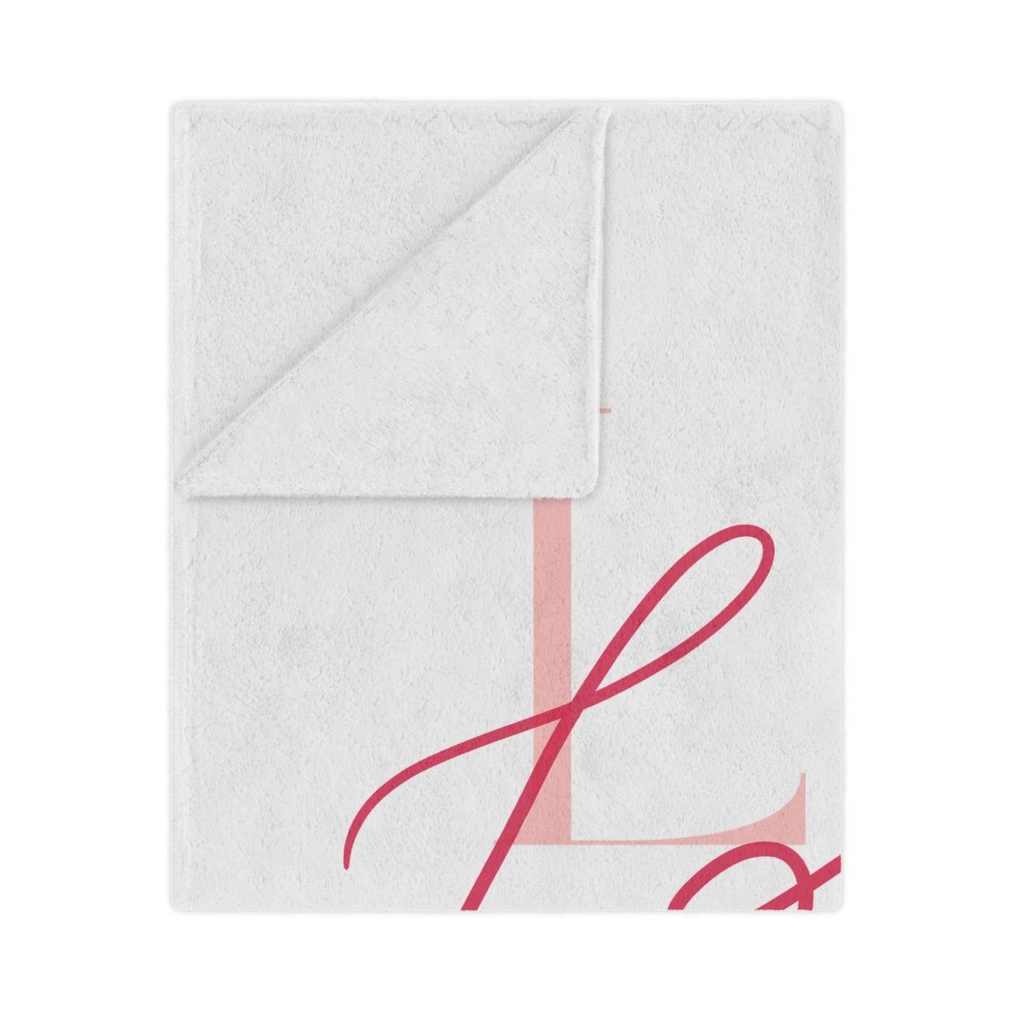I Love Printed Valenitne Minky Blanket, White & Red