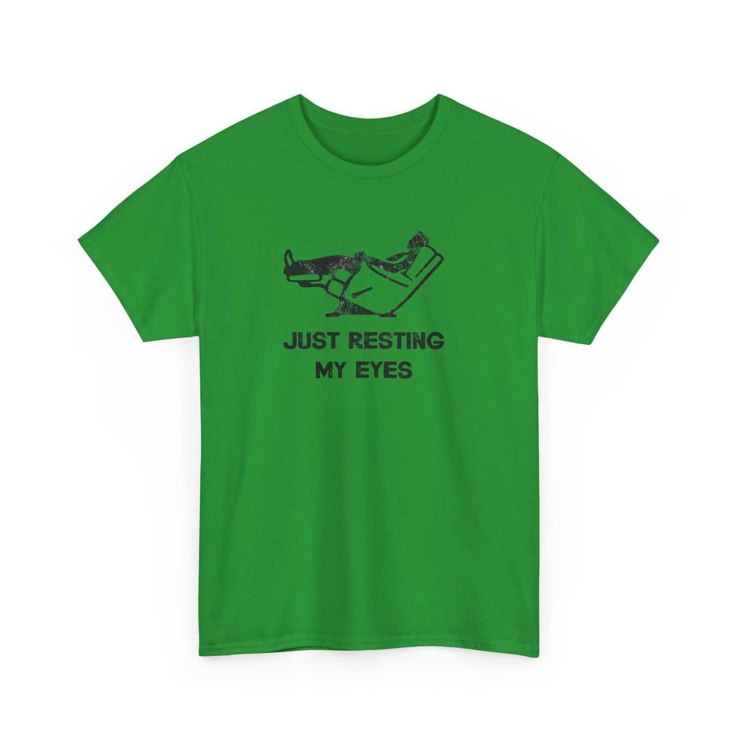 JUST RESTING MY EYES – Funny Dad Nap T-Shirt, Lazy Day Recliner Tee, Perfect Gift for Nappers