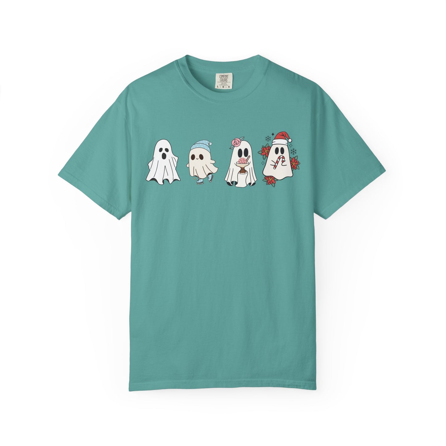 Halloween Ghost Comfort Colors Shirt, Spooky Season Tee, Halloween Cute Women Outfit, Halloween Gift, Halloween Ghost Tshirt