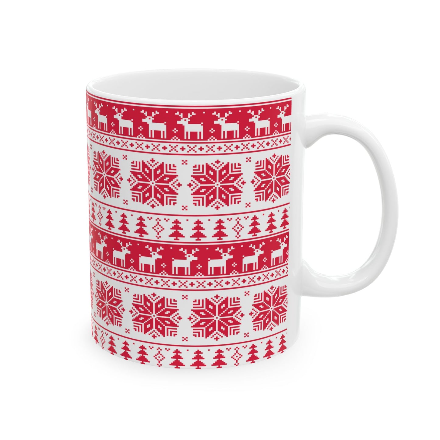 Christmas Ceramic Mug 11oz – Festive Holiday Coffee Cup