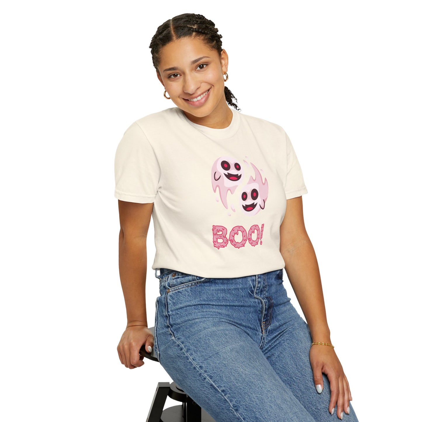 BOO! Double Ghost Tee – Pink Eyed Fright Delight tshirt