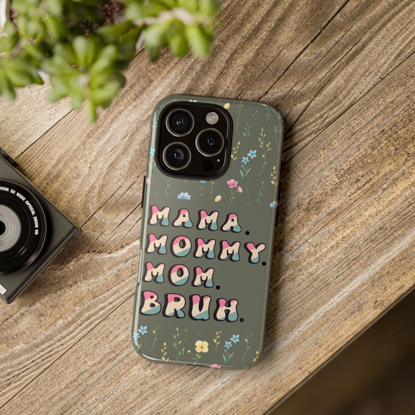 Green Tough iPhone Case for Moms – 'Mama Boss' Phone Cover | Perfect Gift for Mom, Mum, or Blessed Mommy