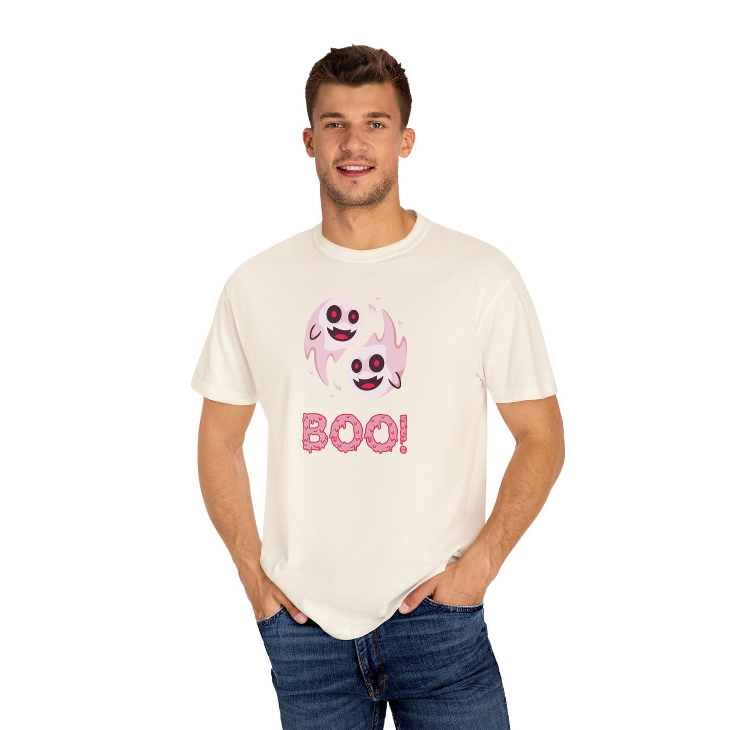 BOO! Double Ghost Tee – Pink Eyed Fright Delight tshirt