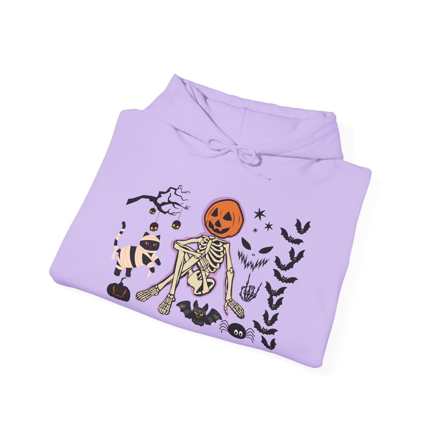 Pumpkin Skeleton Halloween Hoodie – Cute & Creepy Fall Sweatshirt