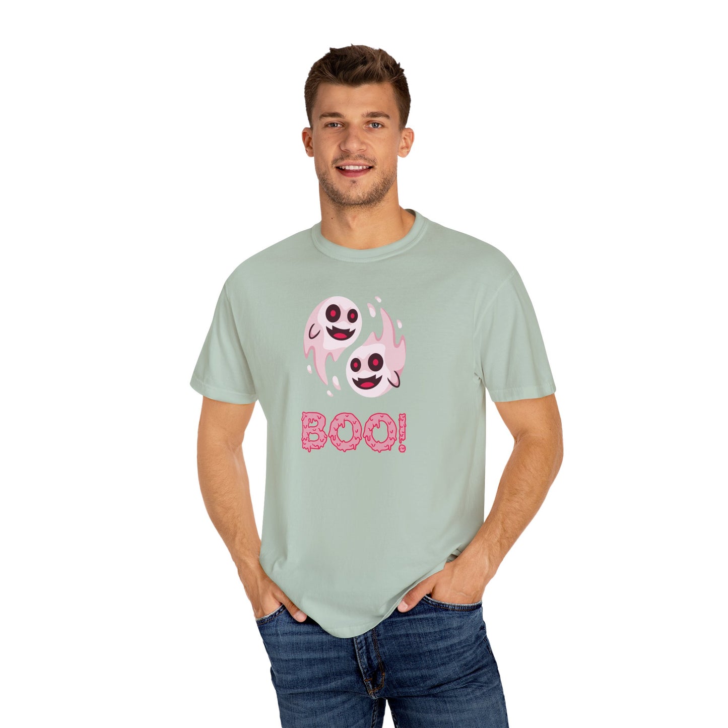 BOO! Double Ghost Tee – Pink Eyed Fright Delight tshirt
