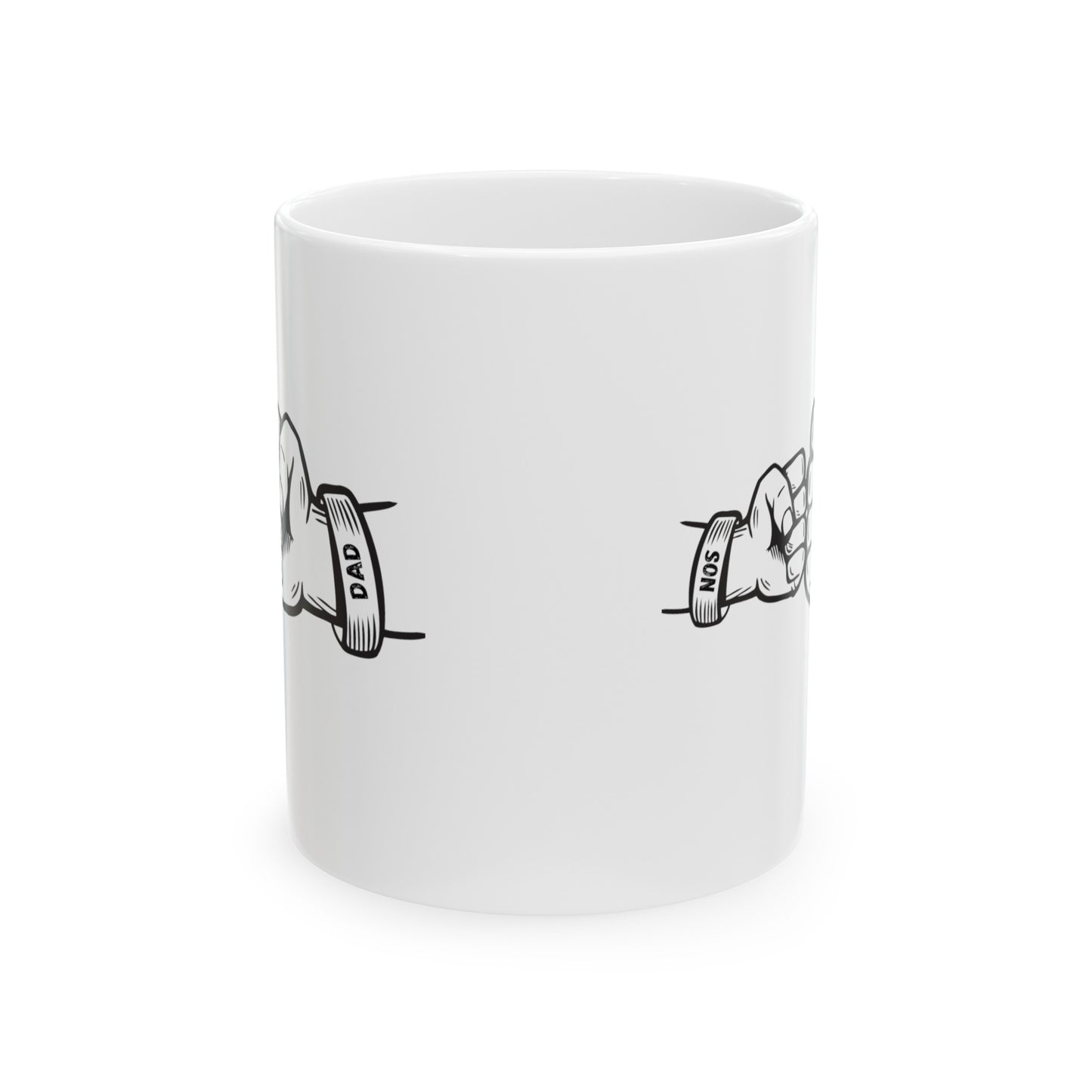 Dad with Child Fiest Ceramic Mug, (11oz, 15oz) for Father