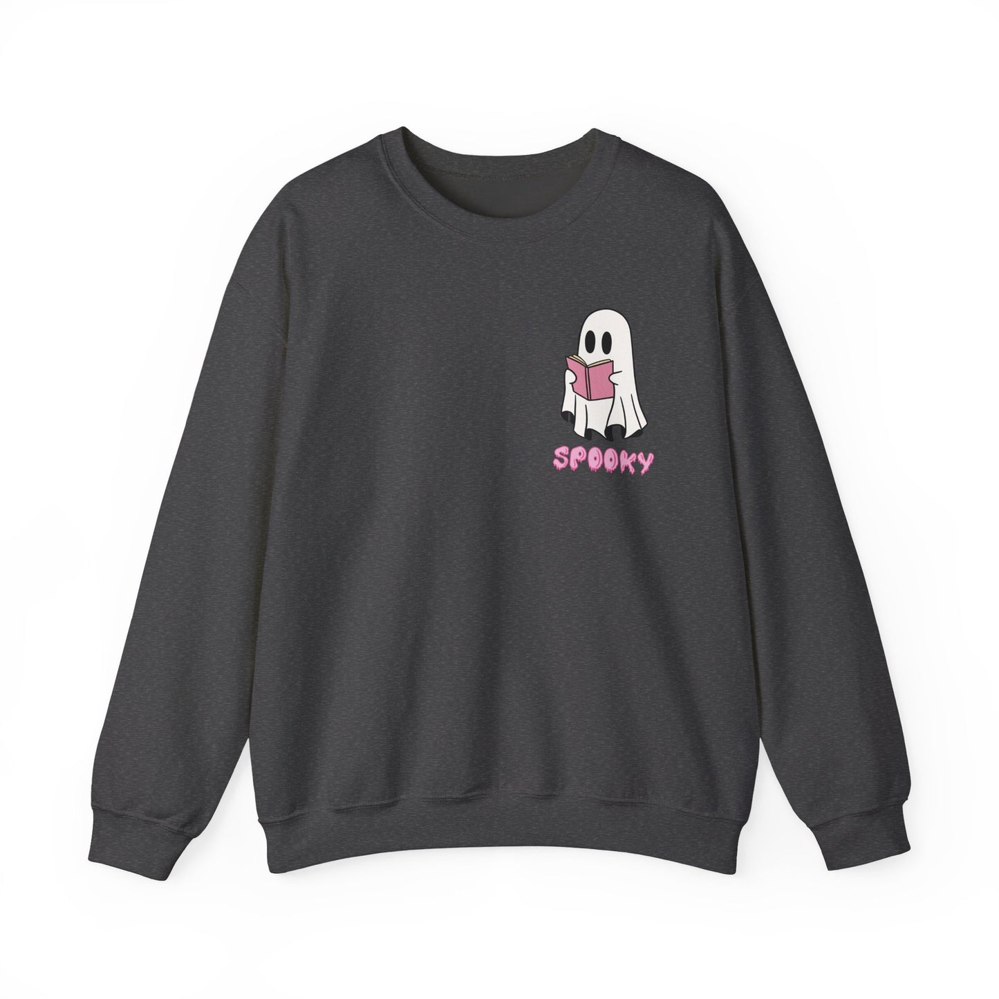 Spooky Bookworm Ghost Sweatshirt – Cozy Halloween Reads