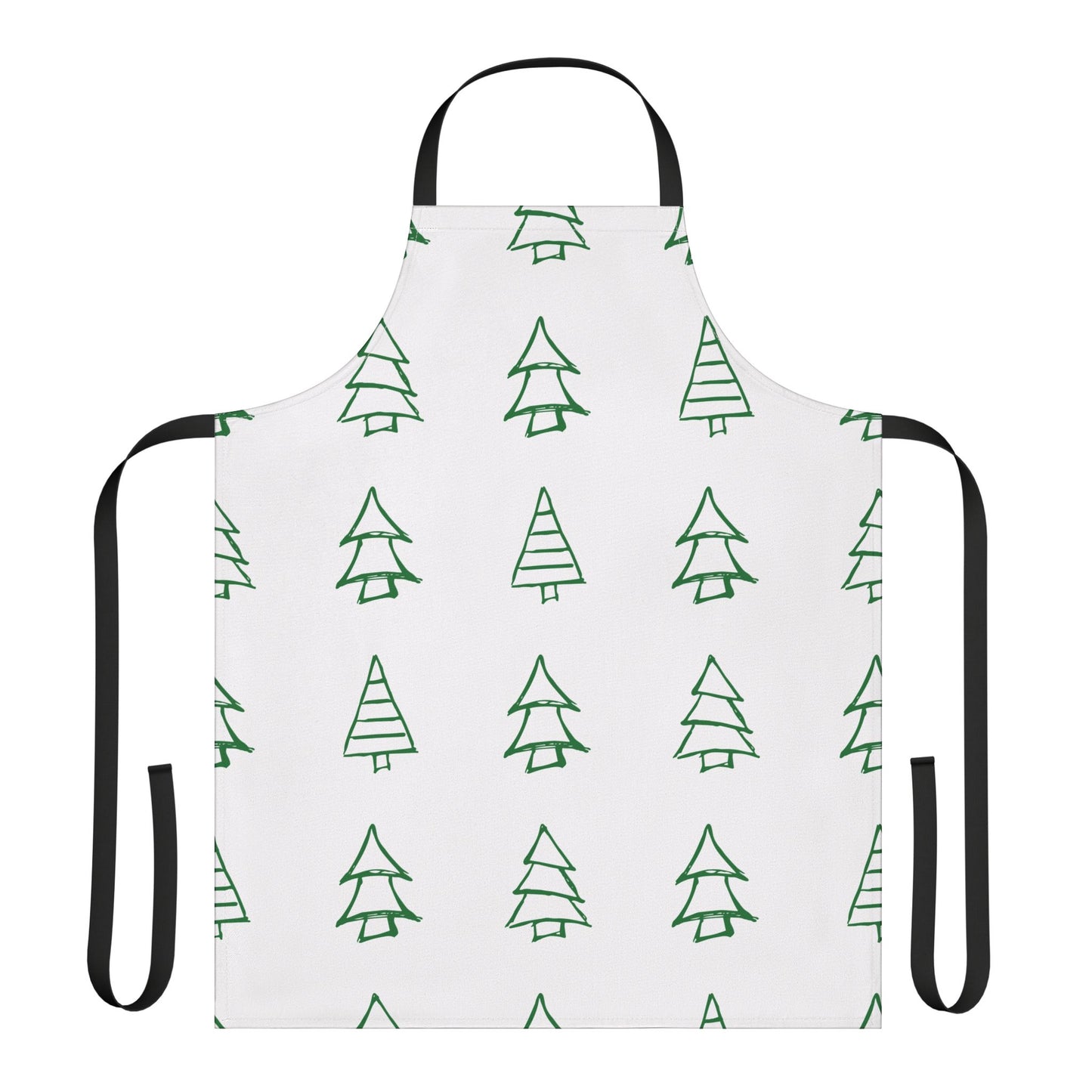 Festive Christmas Tree Apron – Perfect Gift for Holiday Baking