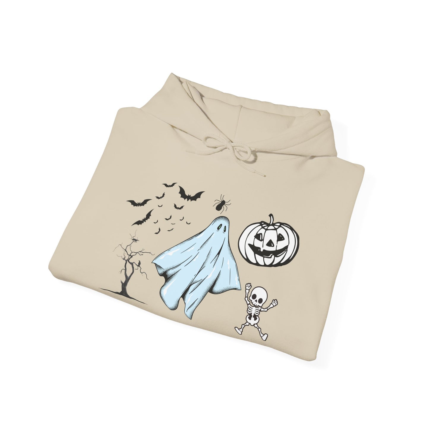 Cartoon Ghost Halloween Hoodie – Fun & Cozy Spooky Sweatshirt for Fall