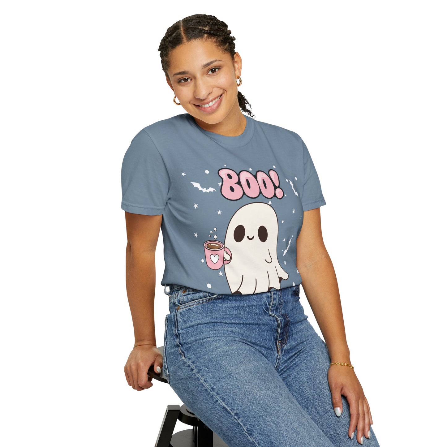 BOO Ghost Tee - Unisex Garment-Dyed T-shirt