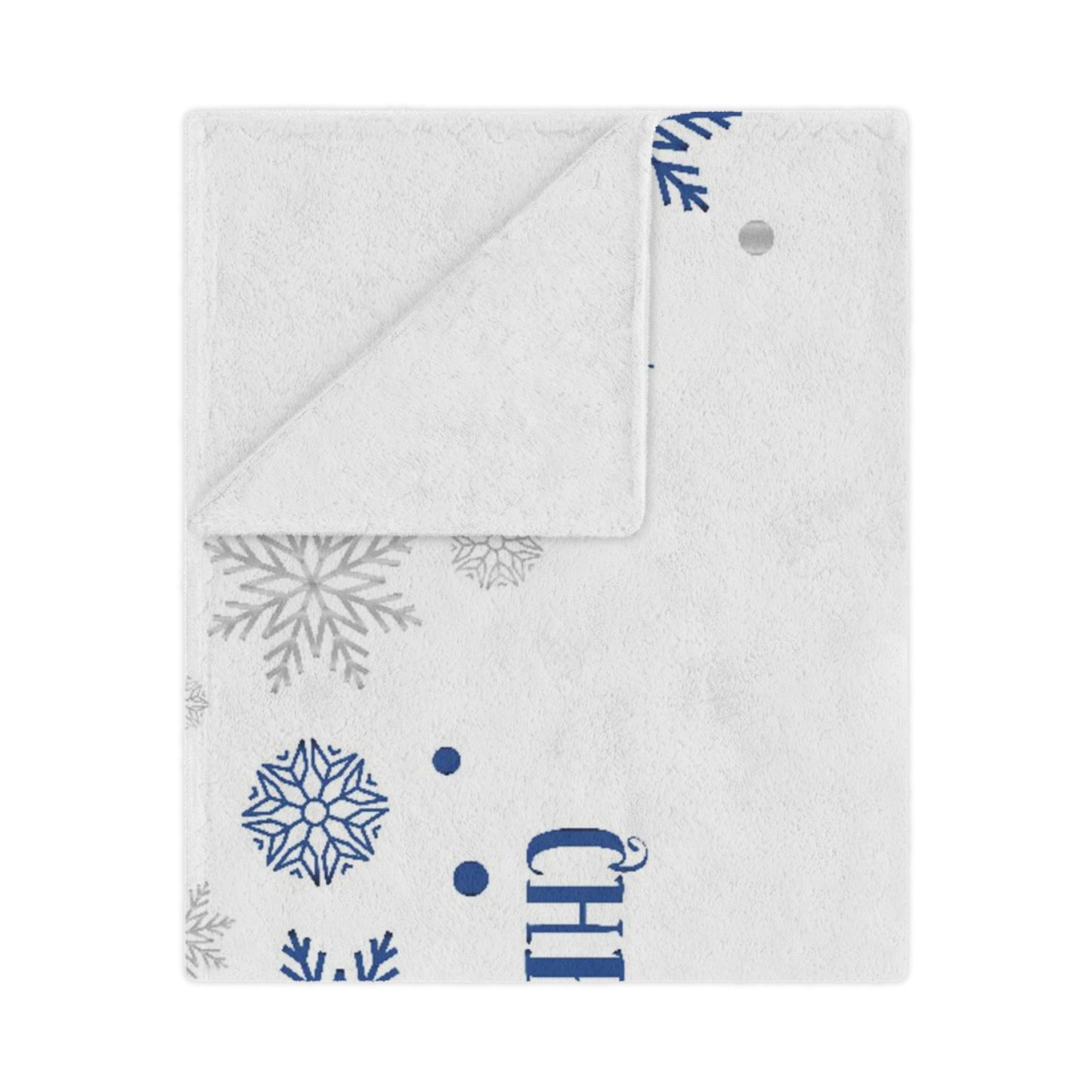 White Christmas Minky Blanket