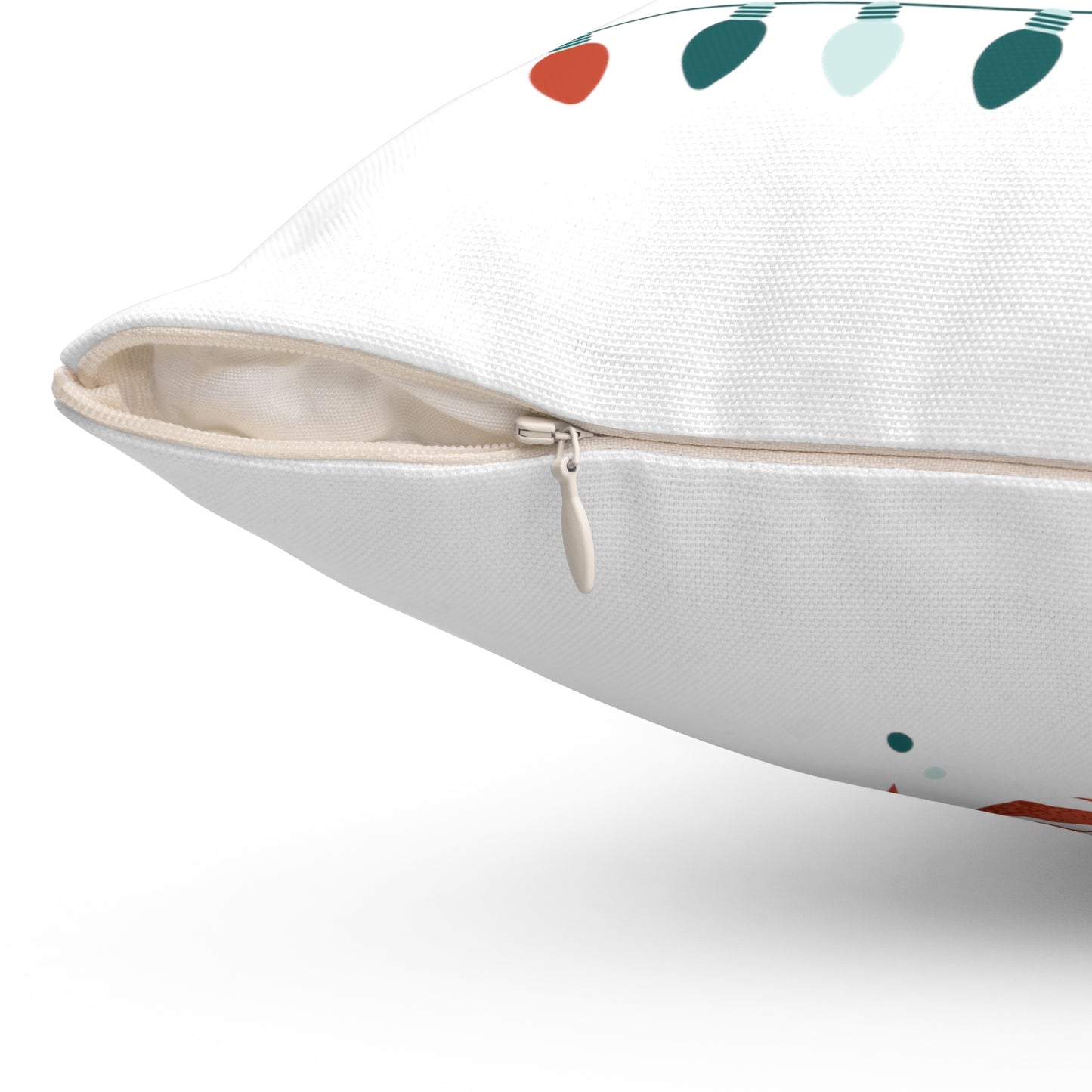 To Be Jolly Printed Spun Polyester Sqaure Pillow Case