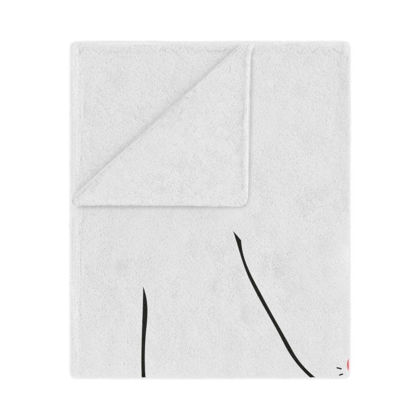 Couple's Hand with Love You Printed Valentine Minky Blanket
