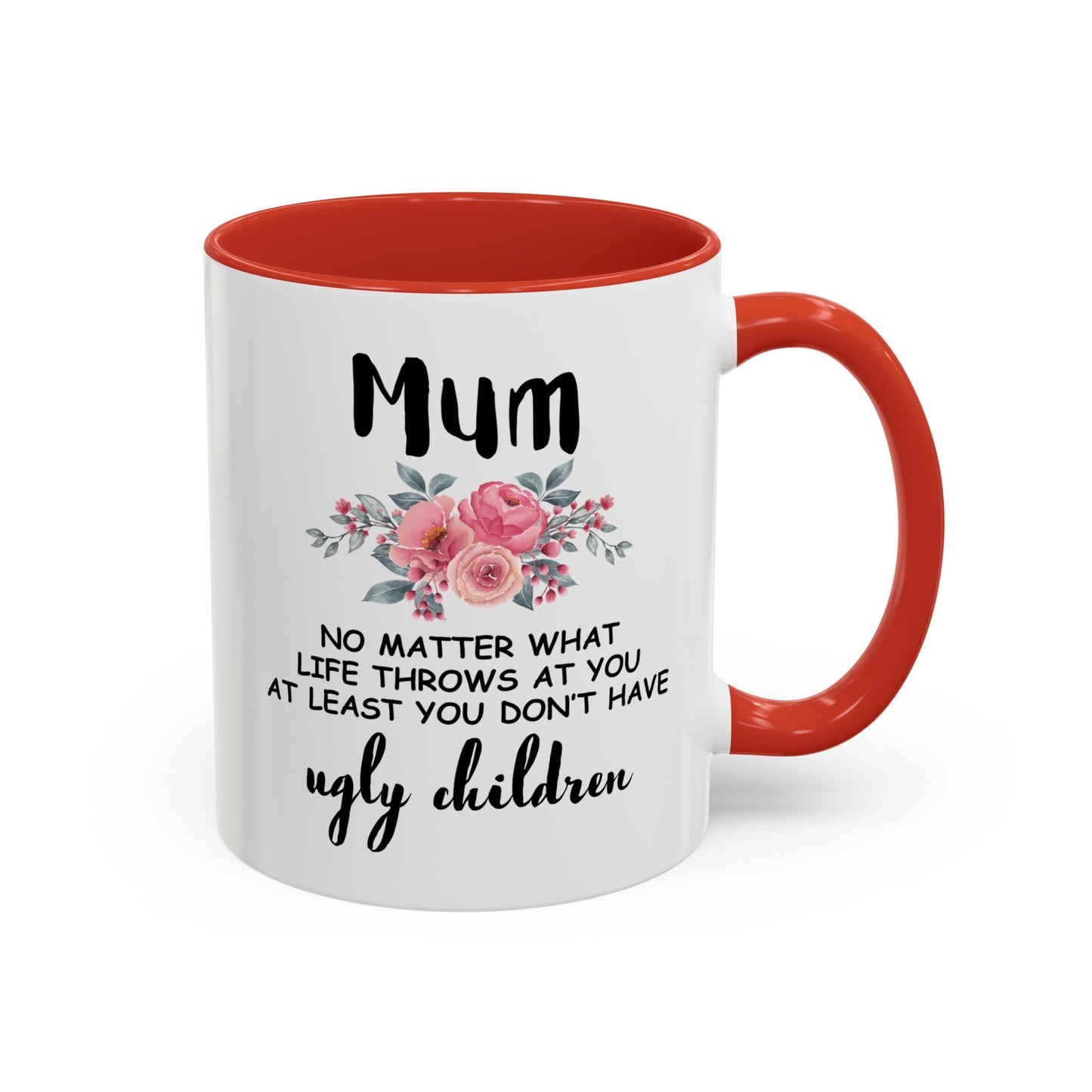 Mum Floral Ceramic Coffee Mug – Funny Maternal Pride Gift, 11oz