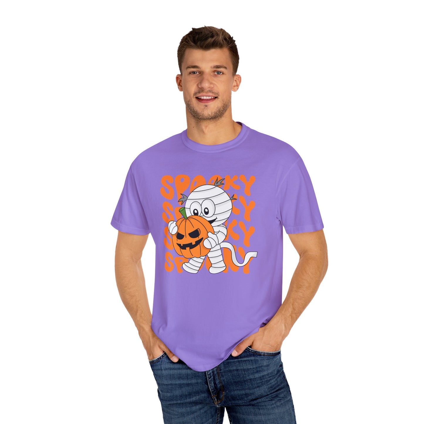 Wrapped & Ready Tee – Mummy Mischief with Pumpkin POP
