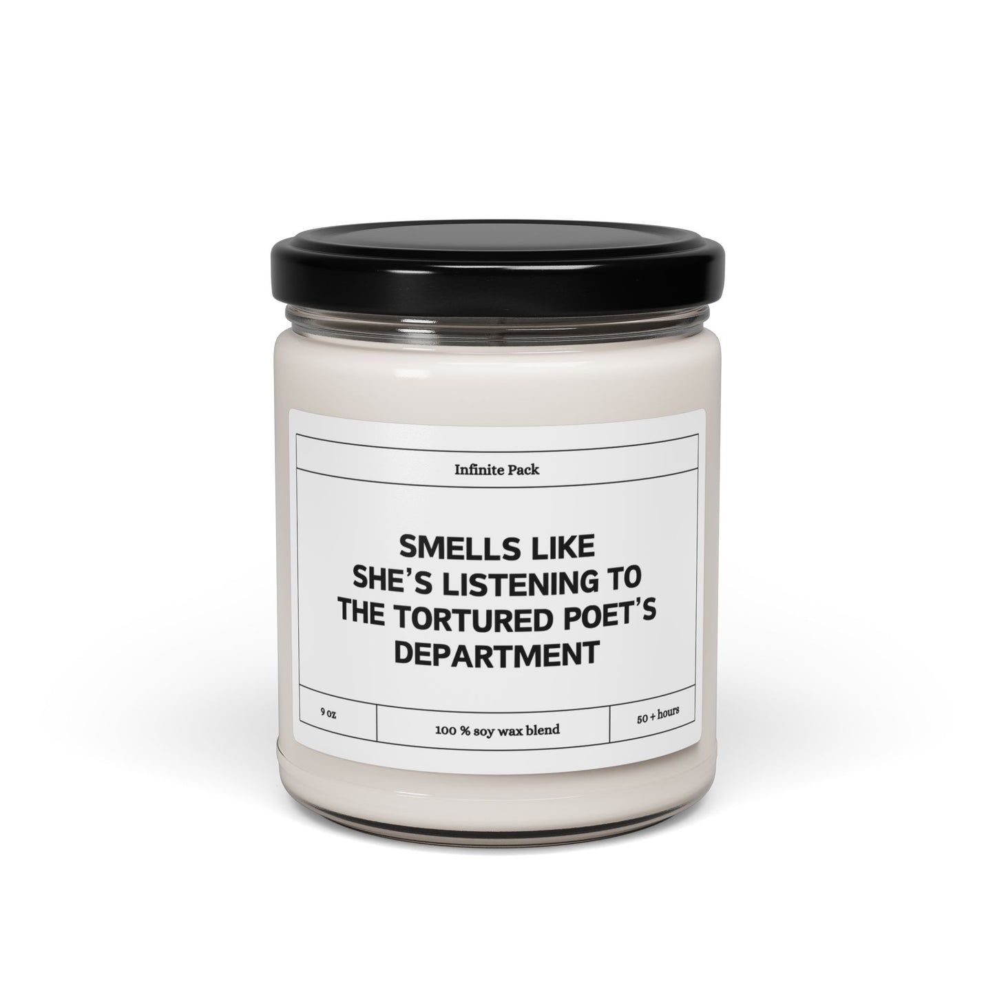 Smells Like She’s Listening to The Tortured Poet’s Department Candle – Literary Pop Culture Soy Wax Candle