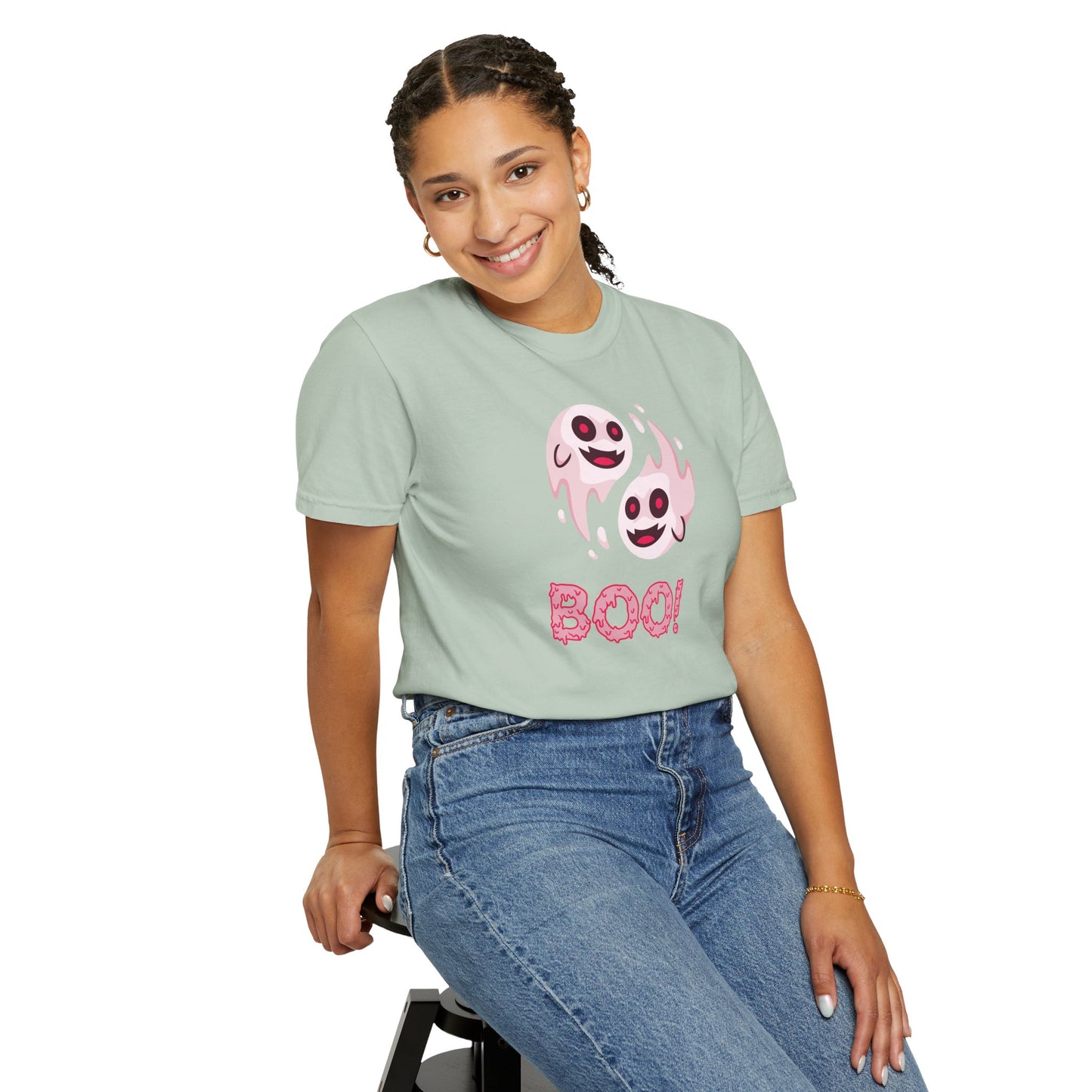 BOO! Double Ghost Tee – Pink Eyed Fright Delight tshirt
