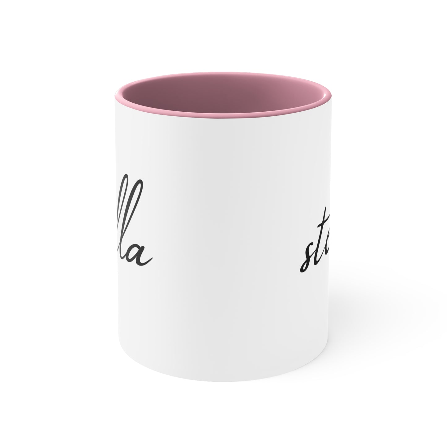 Stella Printed Custom Name Accent Coffee Mug, 11oz, Gift for Her
